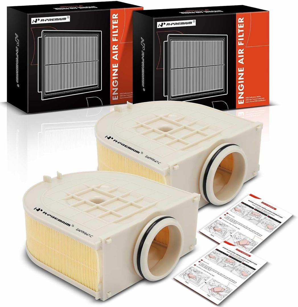 A-Premium 2-PC Engine Air Filter Compatible with Genesis Model | for GV80 2021 2022 2003 2024, 2.5L 3.5L, Replaces 28113T6310, PA99847