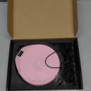 Gueray Portable CD Player with Earphones,CD Discman for Car Home with Anti-Skip Shockproof Protection,Personal CD Music Player with LCD Display Support PROG Memory Function (Pink)
