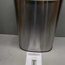 BestOffice | 13 Gallon Trash Can with Lid | Automatic Touchless Garbage Can | Odor Control | Modern Oval Design | Easy to Clean | Stainless Steel | Fits Any Kitchen, Bathroom, Office or Home