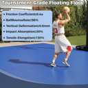 jxgzyy 20 PCS Basketball Court Tiles, 5/8 Inch Thick Portable Sport Outdoor Floor Tiles, Non Slip PP Interlocking Drainage Mat for Tennis Court Drain Pool Patio Porch, 13.38" x 13.38"