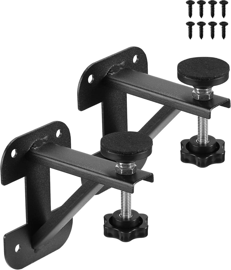 Undermount Kitchen Sink Brackets for Narrow Cabinet, Sink Support Repair Kit with Black Coating, Spacing Saving Brackets, 2 PCS
