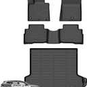 Wayhigh Floor Mats & Cargo Liner for Kia Sportage Hybrid 2026(Only for HEV, Not for PHEV) All Weather TPE Car Mats Waterproof Heavy Duty Floor Liners Custom Fit for Sportage Hybrid 2026 - Black