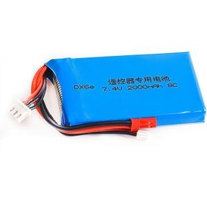 HHZ 7.4V 2000mAh 8C Rechargeable 2S Lipo Battery for Spektrum dx6e DX6 Transmitter Remote Controller