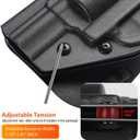 Kydex Holster for S&W J Frame, M&P Bodyguard 38 No Laser, Taurus Model 85 2", Diamondback Firearms SDR, Black (Left Hand)