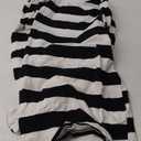 iClosam Mens Black and White Striped T Shirt Long Sleeve Crewneck Casual Basic Tee Cotton Pullover Tops S-3XL (Medium)
