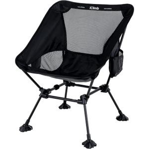 iClimb Ultralight Compact Camping Folding Beach Chair with Anti-Sinking Large Feet 