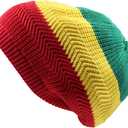 Cotton Classic Rasta Beanie Tam (One Size-X-Large)