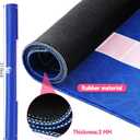 Breling Mahjong Mat for Table, 31. 5" Anti Slip and Noise Reduction Mahjong Table Cover, Large Gaming Mat with Carrying Bag for Poker, Dominoes, Card and Board Games(Blue and White Porcelain)