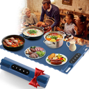 Food Warming Mat - Silicone Electric Warming Tray for Buffets Party, Rollable & Foldable Food Heating Mat Countertop, 3 Temps Settings, Auto Shut-Off, Ideal for Gatherings, Parties, X Large Size