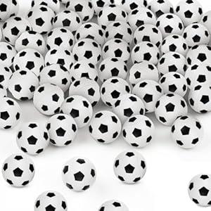 Deekin 200 Pieces Baseball Bouncy Balls Bulk 0.98'' Mini Rubber Bouncing Balls Sports Party Favors for Kids Fillers (Soccer)