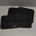 4pcs Vinyl Patches, Non Adhesive, Black