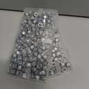 2 x 110Pieces 1/4"-20 Inch Nylon Lock Nuts,SpzcdZa 304(A2-70) Stainless Steel LockNuts for Industrial and Construction Fasteners;Standard Metric Thread Nylock Nuts