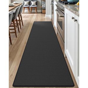DEXI Kitchen Floor Mats Cushioned Anti Fatigue, 23x94, Large Long Standing Runner Rug Waterproof, Comfort Memory Foam Padded for Front Sink Laundry, Black