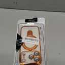 LXK Magnetic Invisible Stand for iPhone 17 Pro Case 6.3" Compatible with MagSafe, Military-Grade Protection, with Camera Protector, Clear Scratch-Resistant Back Cover for iPhone 17 Pro, Cosmic Orange