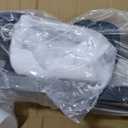 Guliaofo 6-Light Black Bathroom Light Fixtures, E26 Base Vanity Lights for Bathroom Mirror Lamp with Milky White Square Glass Shade, Modern Wall Sconce Light Kitchen Light Fixtures Led Vanity