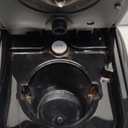 Single Serve One Cup Coffee Maker, for K Cups and Grounds, Mini Coffee Maker with Portable Handle, 6 to 12 Oz Brew Size, for Travel, Camping, Office, RV and Dorm, 120V, Black and Gold