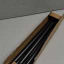 CorkLatta Black Shower Curtain Rod 31 to 92 Inch, 1 Inch Diameter Adjustable Spring Tension Stainless Steel Telescoping Rod, Easy Install, No Rust