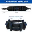Gait Belts Transfer Belt for Seniors with Handles, Gate Belts Medical for Elderly, Gait Belts for Seniors, Lift Belts Quick Release Buckle, Medical Nursing Safety Belt Patient Assist
