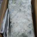 Asrug Round Rug 5ft, Abstract Round Area Rug Non-Slip Machine Washable Circle Rugs for Living Kitchen Bedroom Nursery Entryway Playroom, Modern Soft Throw Floor Kids Carpet Low Pile, Green