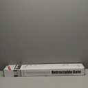 Reinforced 120 Inch Extra Long Retractable Baby & Dog Gate with Support Rods Prevents Crawling Under, 10 Ft Wide for Large Openings, Indoor/Outdoor Gate, White