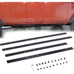 Pinch Weld Cover Fit for Ford Bronco 4 Door 2021 2022 2023 2024 2025 2026 Trail Armor Rocker Guard Made of Aluminum