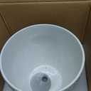 10 Inch Ceramic Planter Pot Large Plant Pot for Indoor Plants Outdoor Round Flower Pot with Drainage Hole and Saucer for Home Garden Decor White