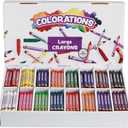 Colorations Large Crayon Classroom Pack, 400 Count, 16 Colors, Non-Toxic, Kids School Supplies - Bulk Jumbo Crayons for Toddlers, Arts and Crafts