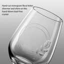 Hand-Blown Crystal Stemless Glasses with Personalized Initial Engravings - 16 Oz Lead-Free Monogram Red Wine Tumblers - Perfect for Wine Connoisseurs and Letter 'Q' Enthusiasts