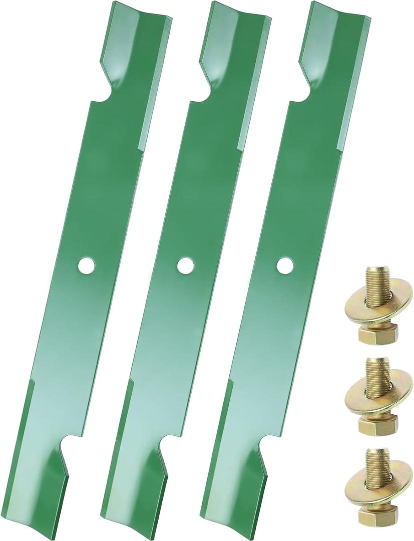 038-6060-00 Mower Blades for Bad Boy Maverick, ZT Elite 60" Decks | Replaces Bad Boy 038-6060-00 Bad Boy 60 inch Mower Blades for Bad Boy Maverick HD, ZT Avenger 60" Mowers with Bolts & Washers
