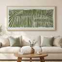 Large Framed Horizontal Green Abstract Botanical Canvas Wall Art, 60x30 In
Modern organic pictures, Minimalist artwork for walls, Wood frame, Canvas prints, Wall decor for living room, Bedroom, Dining
Visit the Cuspin Store