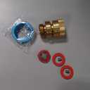 PK1390 Replacement Self Draining Vacuum Breaker,1-1/16" Fine Thread Female to 3/4" GHT Thread Male Hose Bib Backflow Preventer Lead-Free Brass