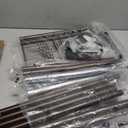 Simple Trending Standard Clothing Garment Rack, Rolling Clothes Organizer with Wheels and Bottom Shelves, Extendable, Chrome