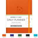 Panda Planner Pro 2026 - A4 6 Month Daily, Weekly & Monthly Planner for Productivity  Large 8.5x11 Undated Day Planner, Goal Planner, Project Organizer & Habit Tracker Notebook  Orange