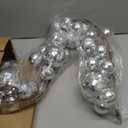 Dingion 6 ft Disco Ball Garland  New Year Eve Party Decor Disco Ball Ornament Reflective Silver Mirror Balls for Retro New Year Party Supplies Decorations Indoor Outdoor Photo Props