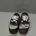 Dunes Sport Women's Reesa Canvas Sneaker (6 Wide, Black)