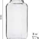 Accguan Vintage Water Bottles with Lids,8oz Reusable Glass Drinking bottles for Juicing,Hot Sauce,Kombucha,Ginger Jar,Potion,Oil,Milk Bottles,Whiskey,Portable Travel Bottle,Smoothies Bottles(12pack)