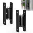 7" Heavy Duty Gate Hinges, 2 Pack High Strength Steel Wall Mount Gate Hinge 1100LBs Load Capacity, Black Gate Hinges for Metal Fence Farm Wood Gates