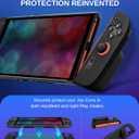 ivoler Dockable [Mag-Safe Fit] Grip Case for Nintendo Switch 2,5-in-1 Kit: Silky-Smooth Matte PC Hard Shell, Detachable 2 x Joycon Grips Cover, 2 x Screen Protector Scratch Shock Protection Full Set