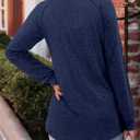 onlypuff Womens Top Long Sleeve Shirts for Women Cute Ladies Top Fashion Fall Tops 2024 Tunic Tops Blouses (Blue, XXL)