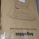 Electric Baby Bassinet Bedside Sleeper with Auto Rocking, Remote/Touch Control, 3 Timer Modes, 12 Sounds, 6 Heights, Storage & Wheels (Beige)