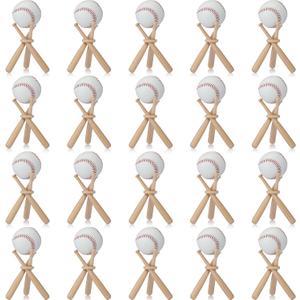 Mudder 20 Pack Baseball Stand Baseball Holders Balls Display Wooden Display Stand Holder Centerpieces for Tables for Sports Lover Mudder 20 Pack Baseball Stand Baseball Holders Balls Display Wooden Display Stand Holder Centerpieces for Tables for Sports Lover