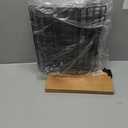 2 Tier Stackable Wall Mounted Hanging Basket, Fruit Basket for Kitchen Counter, Storage Bin with Wood Lid, Onion Storage, Fruit and Vegetable Storage, Countertop Organizer