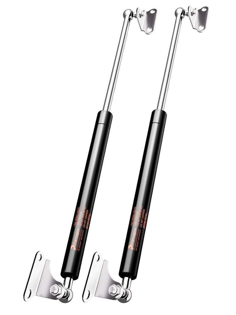 PAMAGOO 36 Inch 200 Lbs 890 N Gas Strut, 2Pcs 36" Shocks with Mounting Brackets for Heavy Duty Lid Cover RV Bed Basement Hatch Floor Door Trailer Spring (160-200lbs)