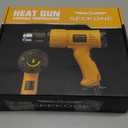 SEEKONE Heat 1800W 122-120250- 650Fast Heating Heavy Duty Hot Air Kit Variable Temperature Control Overheat Protection with 4 Nozzles for Crafts, Shrinking PVC, Stripping Paint(5.2FT)