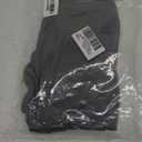 YEOREO Women Fitted Workout Tops Short Sleeve Double Lined Basic Y2K Going Out Crew Neck Compression Crop Top (Small, Coal)