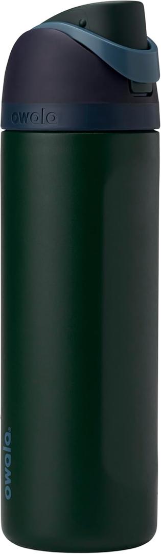 Owala FreeSip Insulated Stainless Steel Water Bottle with Straw, BPA-Free Sports Water Bottle, Great for Travel, 24 Oz, Lost Signal