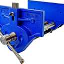 Yost Vises M10WW Rapid Action Woodworking Vise | Quick Release Lever for Quick Adjustments | 10 Inch Jaw Width | Made with Heavy-Duty Cast Iron | Blue