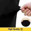 Smiry Spandex Tablecloth 6 Pack, Elastic Fitted Stretch Tablecloth for 6FT Rectangle Tables, Waterproof Washable Table Cover Skirt for Wedding, Banquet & Parties (Black, 72Lx30Wx30H Inch)