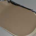Beige Oval Silicone Placemats Set of 4 Heat Resistant, Waterproof, Easy to Clean Non-Slip Modern Dining Table Mats Premium Leather Textured Japandi Kitchen Decor
