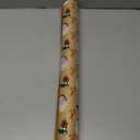 Yarcony Kraft Christmas Wrapping Paper Roll, Brown Vintage Santa Wrapping Paper, Funny Santa, Truck & Candy Cane Pattern Thick Christmas Gift Wrap for Holiday Gift Packaging (17 Inch X 33 Feet)